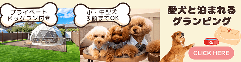 愛犬とグランピング